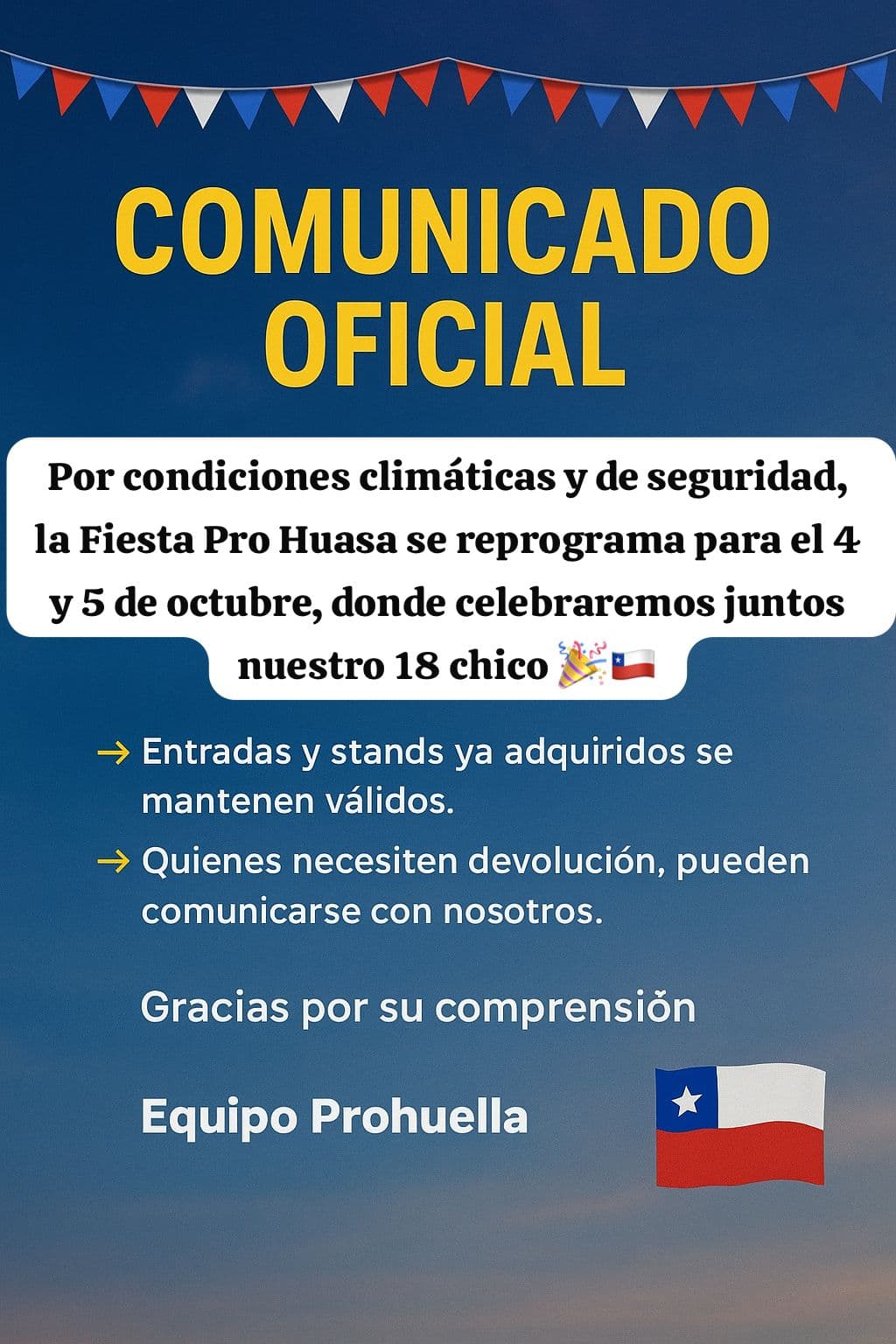 Flyer Fiesta ProHuasa 2025